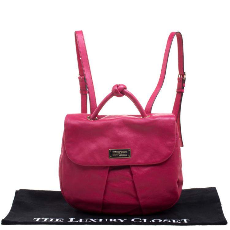 Pre Owned Marc by Marc Jacobs Pink Leather Marchive Backpack