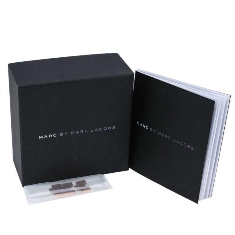 Pre Owned Marc By Marc Jacobs Rose Gold Tone Stainless Steel Blade MBM3127 Women's Wristwatch 36 mm