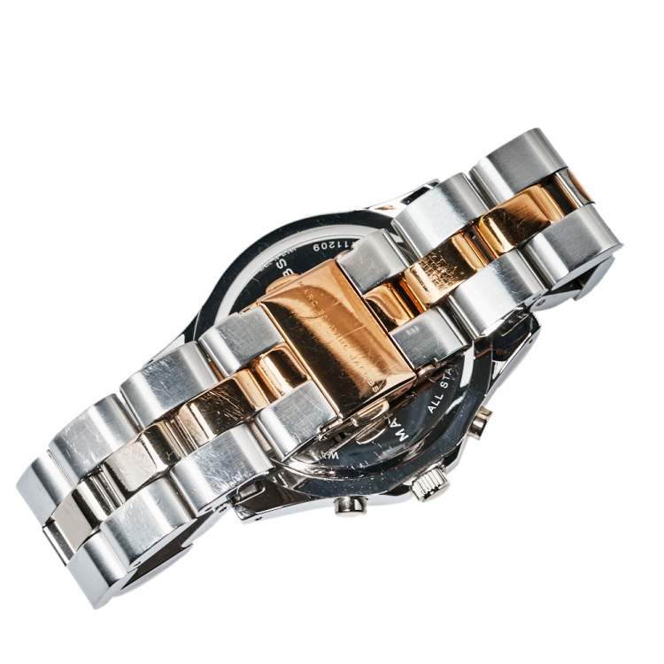 Pre Owned  Marc By Marc Jacobs Silver Two-Tone Stainless Steel Blade MBM3178 Women's Wristwatch 41 mm