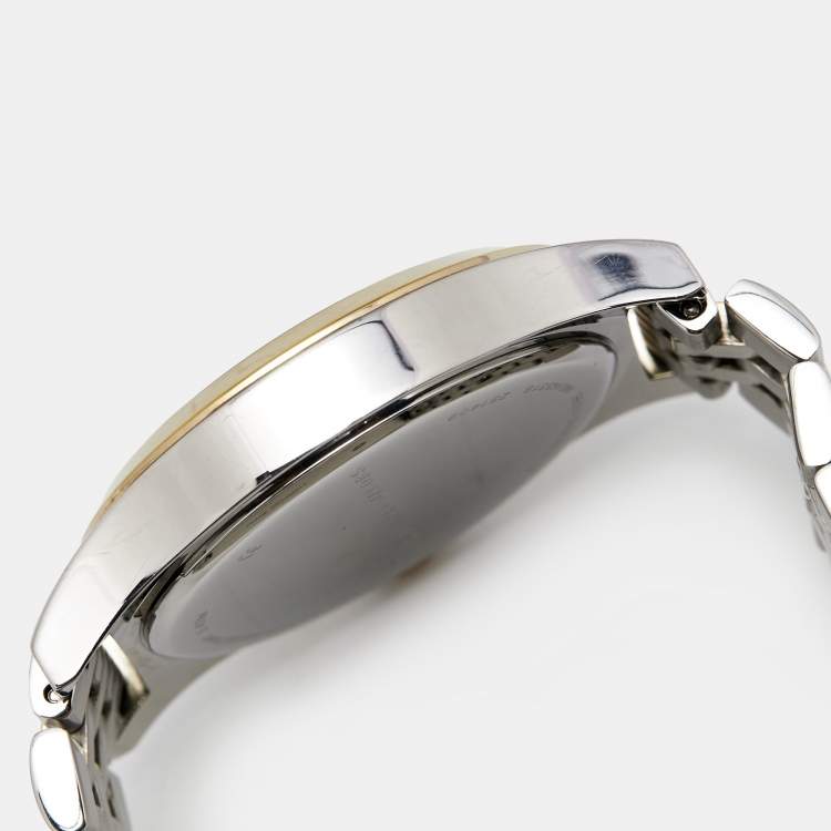 Pre Owned Marc By Marc Jacobs Silver Two Tone Stainless Steel Slim MBM3319 Women's Wristwatch 36 mm