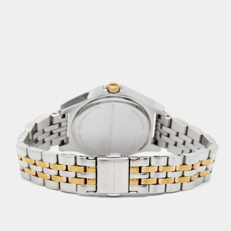 Pre Owned Marc By Marc Jacobs Silver Two-Tone Stainless Steel MBM3325 Women's Wristwatch 30 mm