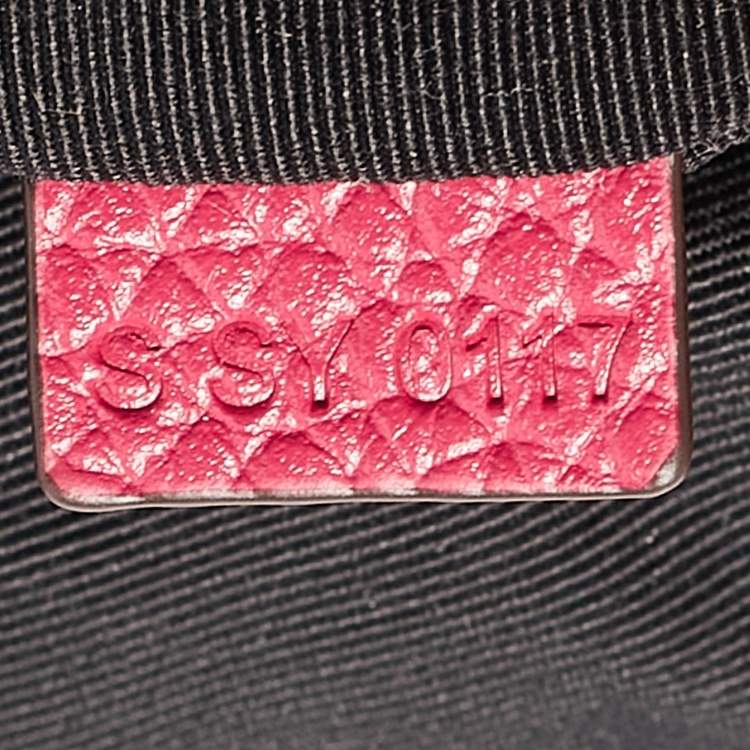 Pre Owned Marc Jacobs Fuchsia Leather Recruit Nomad Saddle Shoulder Bag