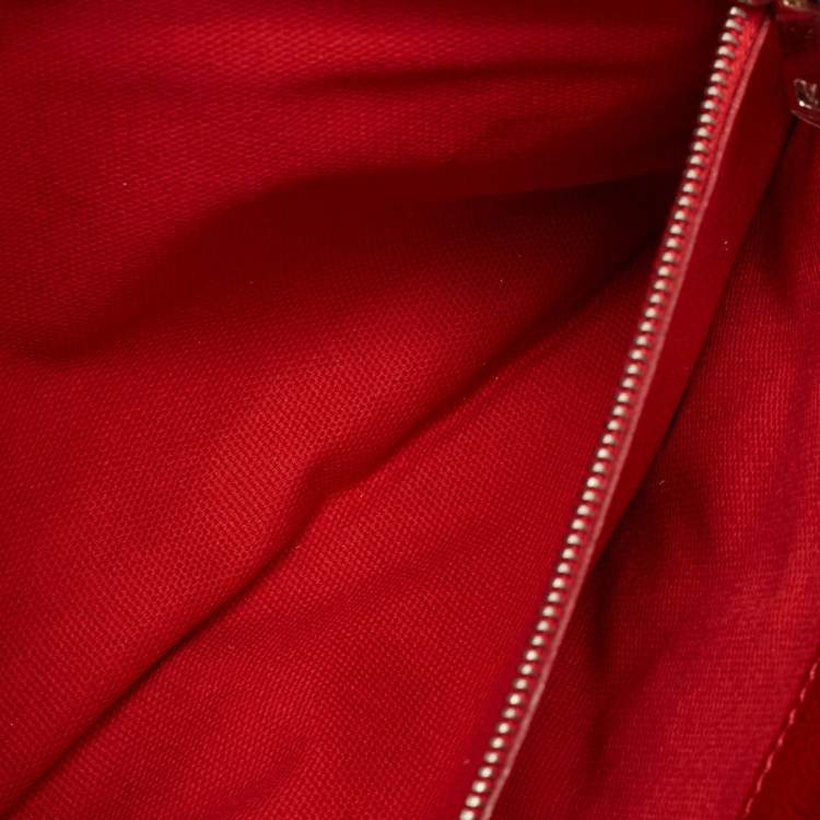 Pre Owned Marc Jacobs Red Quilted Leather Large Eugenie Clutch