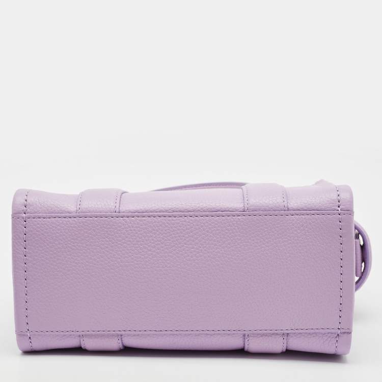 Pre Owned Marc Jacobs Lilac Leather Small The Tote Bag