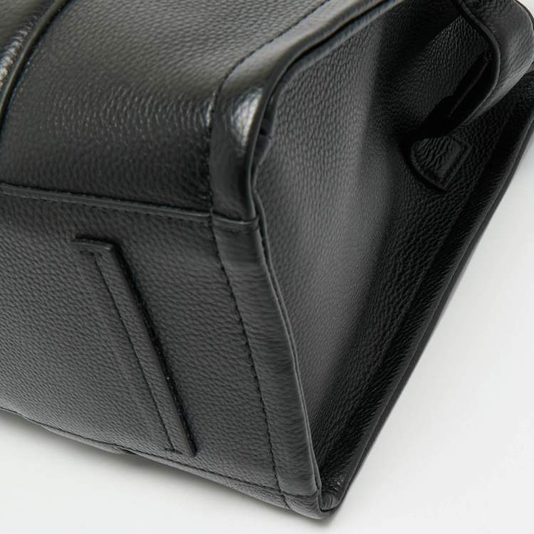 Pre Owned Marc Jacobs Black Leather Large The Tote Bag