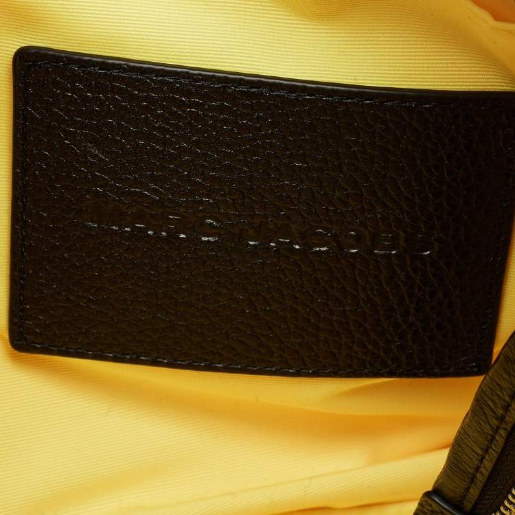 Pre Owned Marc Jacobs Black/White Monogram Faux Fur Medium The Teddy Tote 