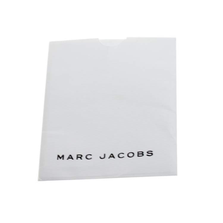 Pre Owned Marc Jacobs Black Laser Cut Leather Embellished Wingman Tote