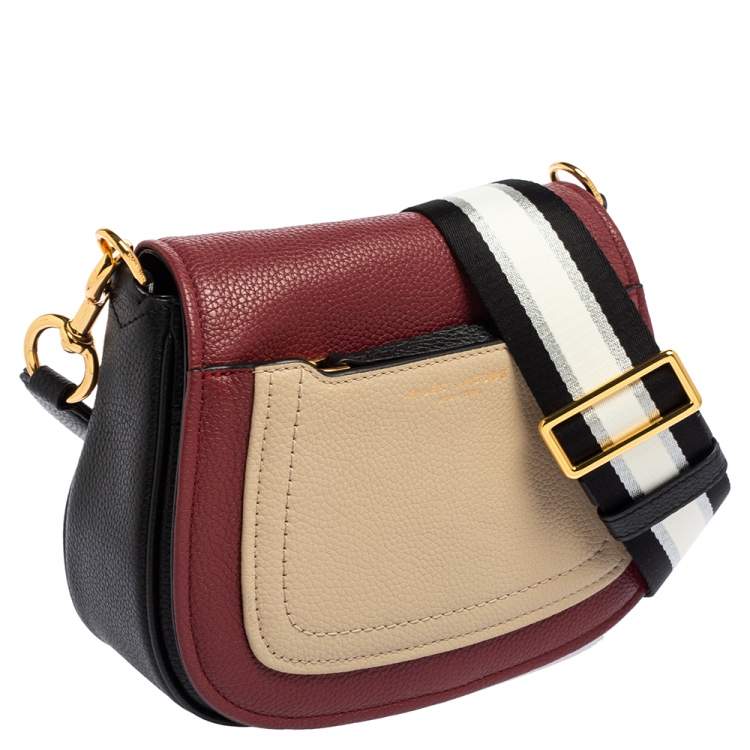 Pre Owned Marc Jacobs Multicolor Leather Empire City Saddle Crossbody Bag