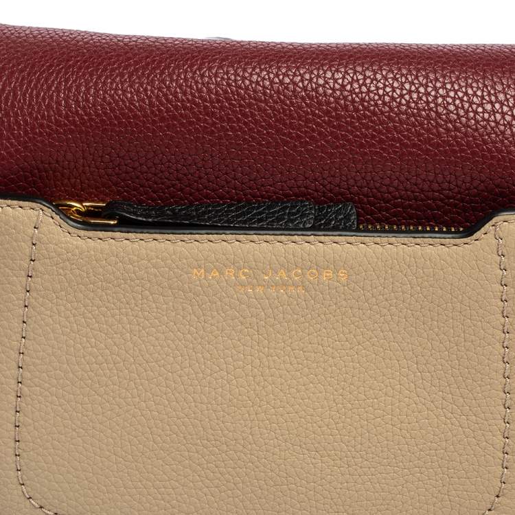 Pre Owned Marc Jacobs Multicolor Leather Empire City Saddle Crossbody Bag