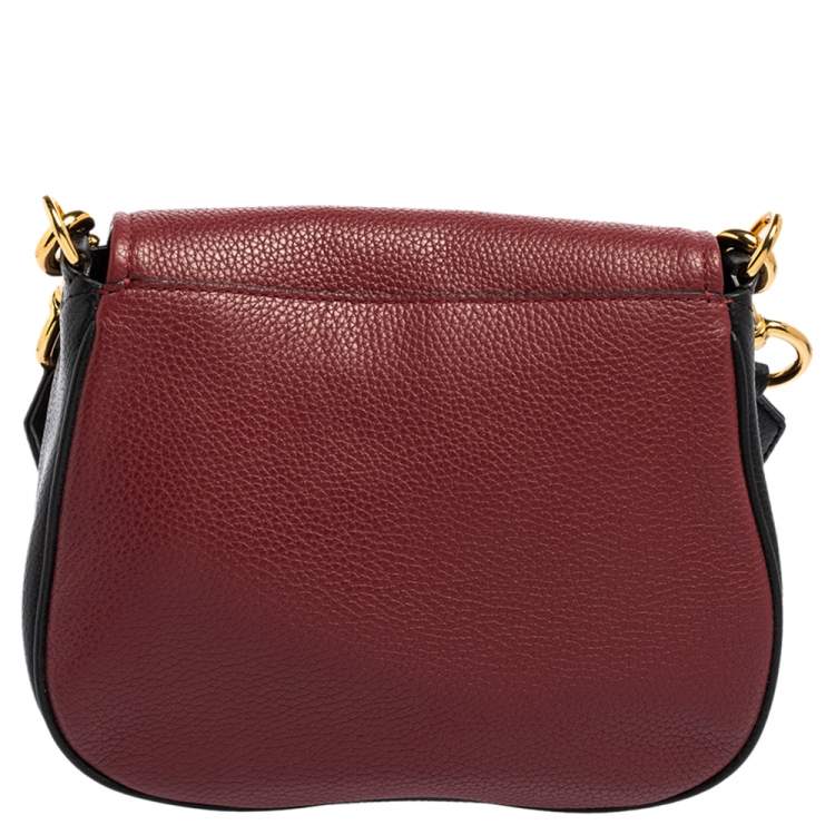 Pre Owned Marc Jacobs Multicolor Leather Empire City Saddle Crossbody Bag