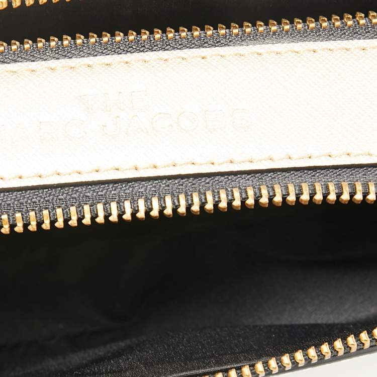 Pre Owned Marc Jacobs Silver/Gold Saffiano Leather Snapshot Camera Crossbody Bag