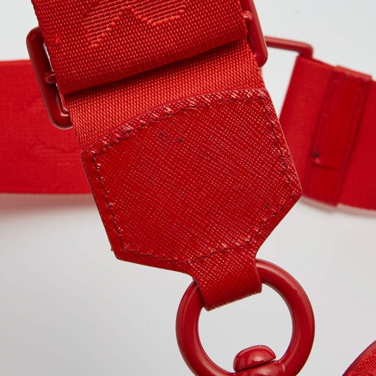 Pre Owned Marc Jacobs Red Glossy Leather Snapshot Camera Crossbody Bag