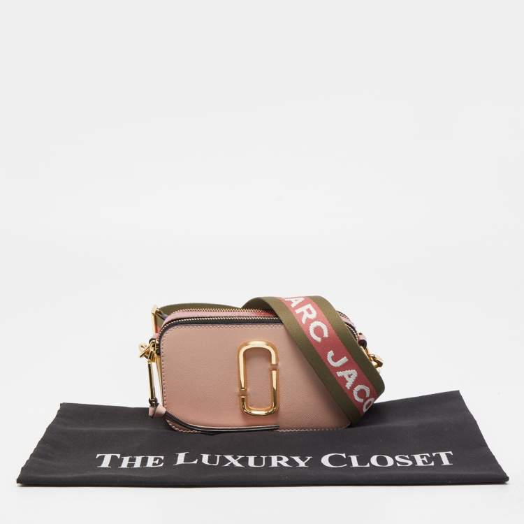 Pre Owned Marc Jacobs Tri Color Leather Snapshot Camera Crossbody Bag