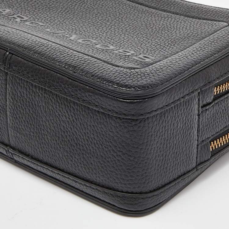 Pre Owned Marc Jacobs Black Leather The Box 20 Top Handle Bag