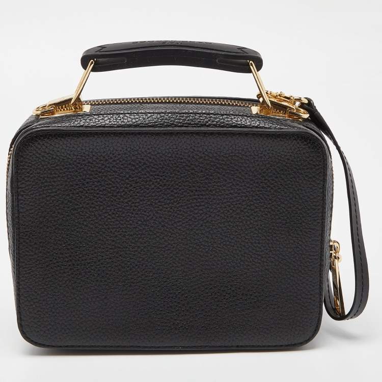 Pre Owned Marc Jacobs Black Leather The Box 20 Top Handle Bag
