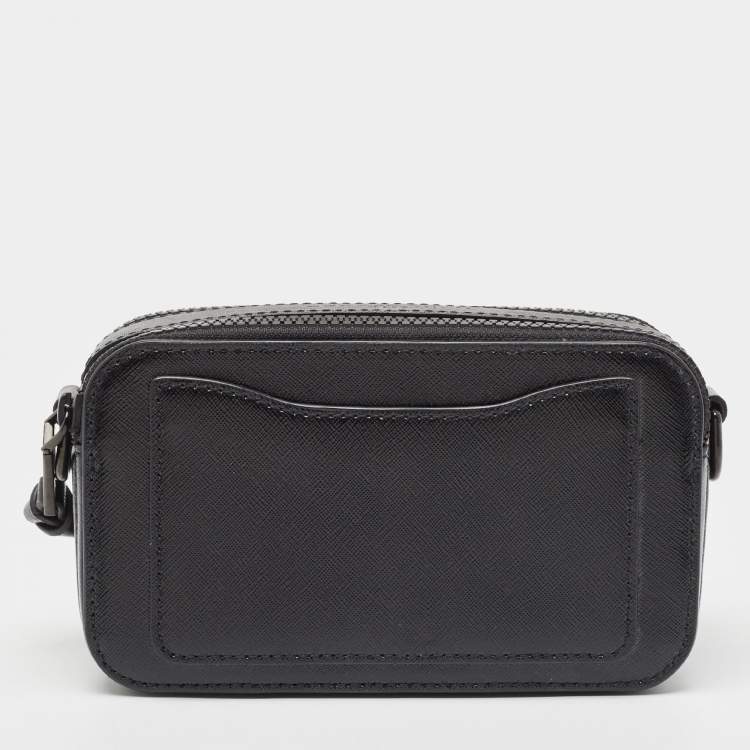 Pre Owned Marc Jacobs Black Patent Leather Snapshot Camera Crossbody Bag