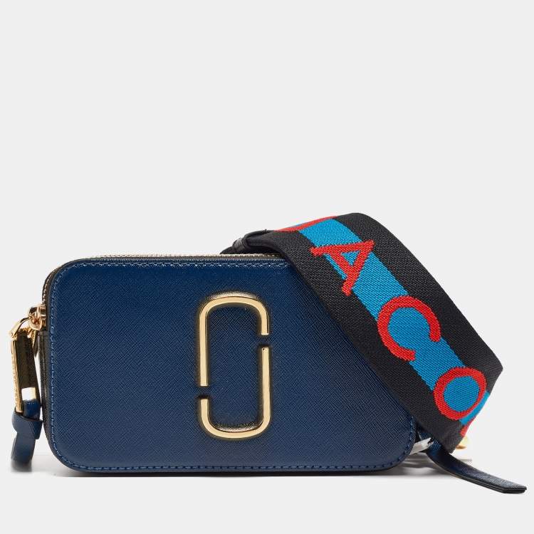 Pre Owned Marc Jacobs Tri Color Leather Snapshot Camera Crossbody Bag