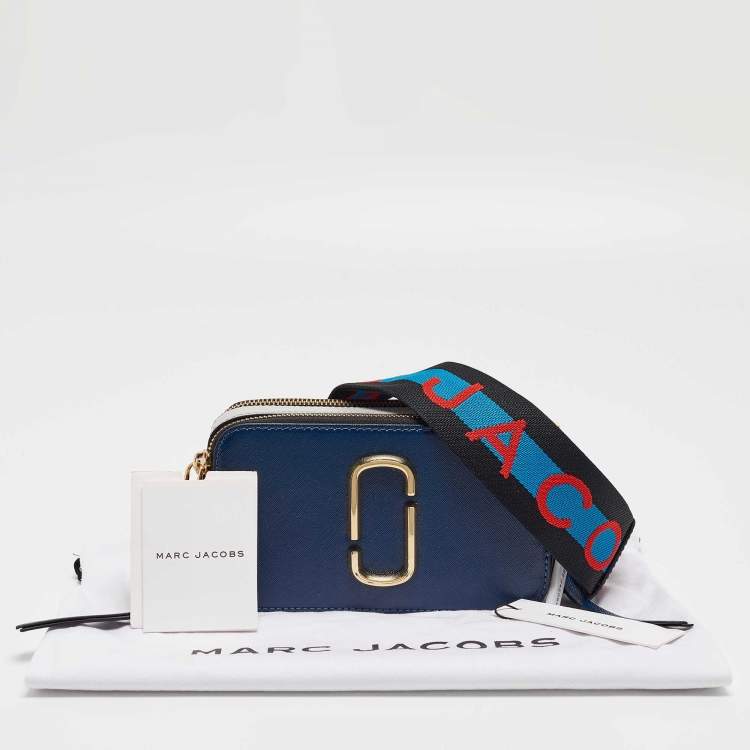 Pre Owned Marc Jacobs Tri Color Leather Snapshot Camera Crossbody Bag