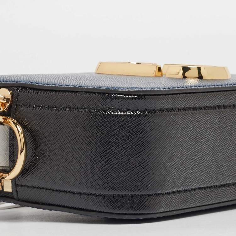 Pre Owned Marc Jacobs Tri Color Leather Snapshot Camera Crossbody Bag