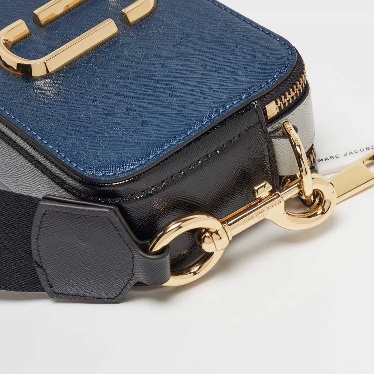 Pre Owned Marc Jacobs Tri Color Leather Snapshot Camera Crossbody Bag