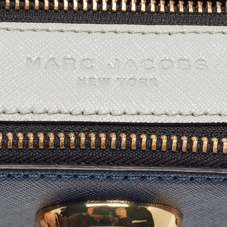 Pre Owned Marc Jacobs Tri Color Leather Snapshot Camera Crossbody Bag