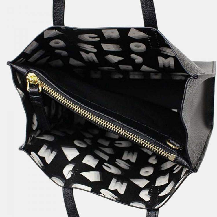 Pre Owned Marc Jacobs Black Leather Mini Grind Leather Tote Bag