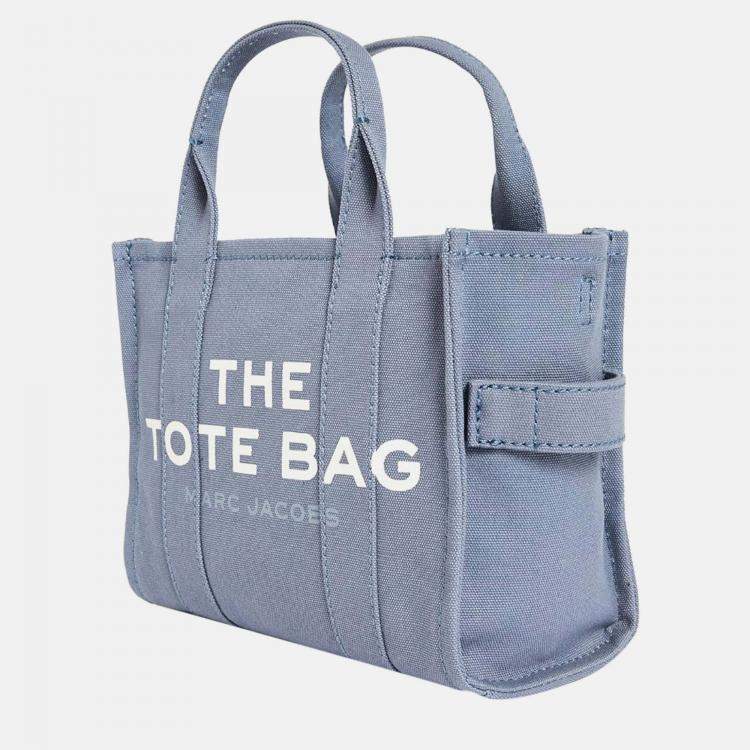 Pre Owned Marc Jacobs Blue Shadow Canvas Women's The Small Tote Bag