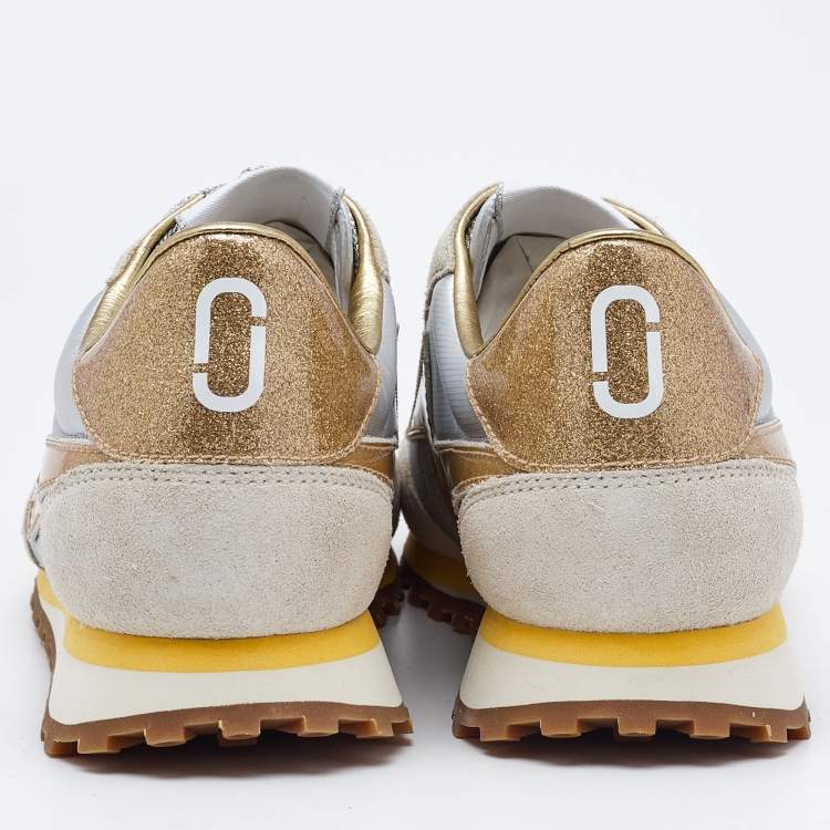 Pre Owned Marc Jacobs Two Tone Suede and Leather Lace Up  Sneakers Size 40