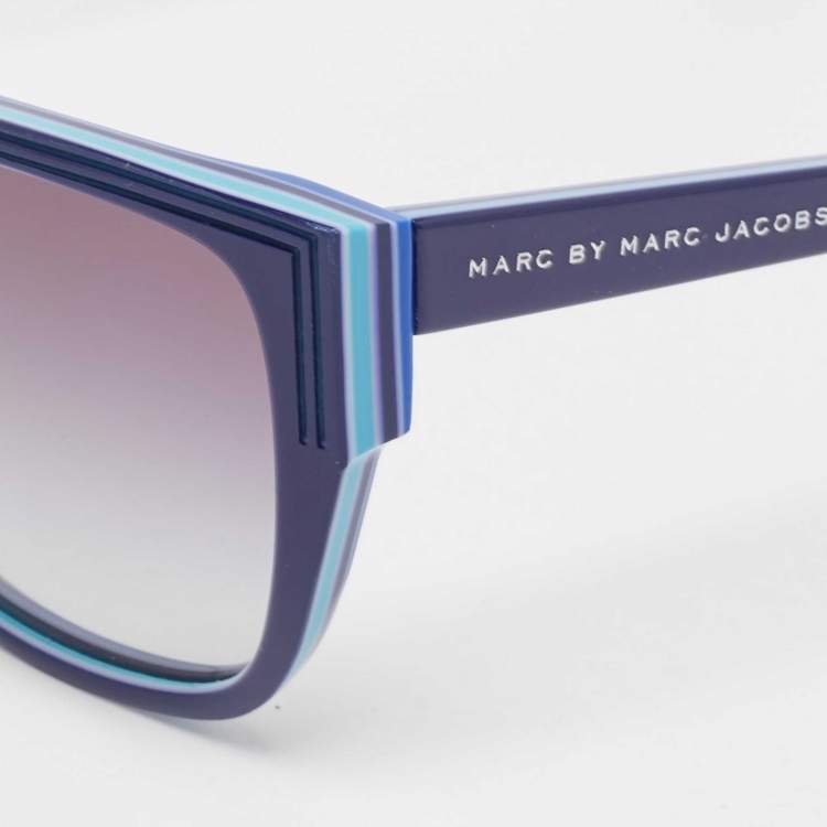 Pre Owned Marc Jacobs Blue Gradient MMJ238/S Square Sunglasses