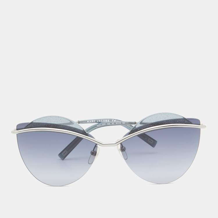 Pre Owned Marc Jacobs Blue Gradient Marc 104/S Frame Cat Eye Sunglasses