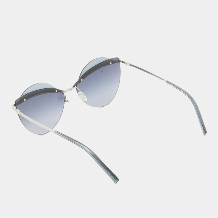 Pre Owned Marc Jacobs Blue Gradient Marc 104/S Frame Cat Eye Sunglasses