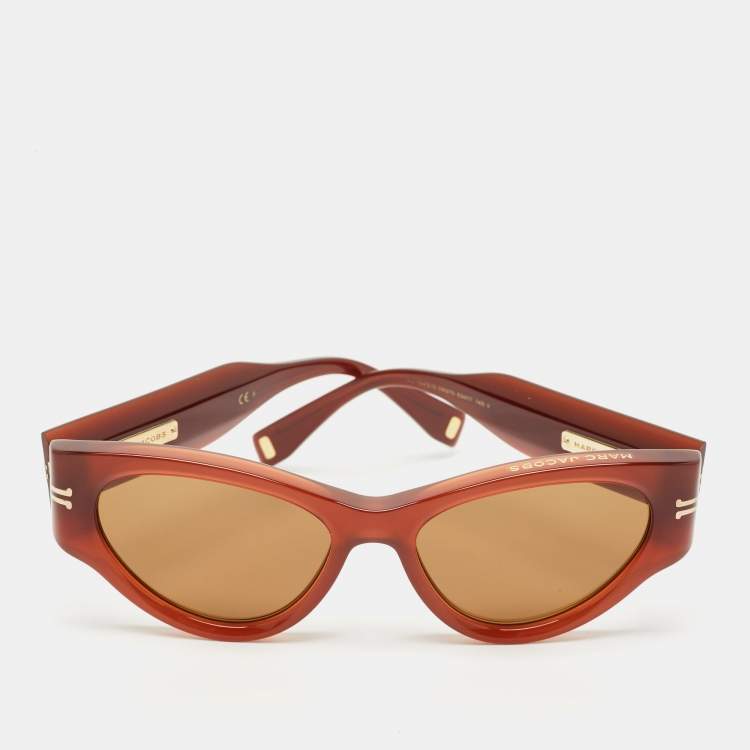 Pre Owned Marc Jacobs Brown MJ 1045/S Cat Eye Sunglasses
