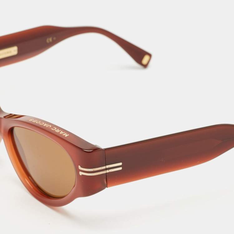 Pre Owned Marc Jacobs Brown MJ 1045/S Cat Eye Sunglasses
