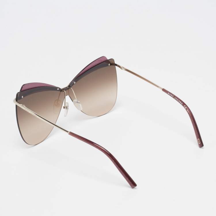 Pre Owned Marc Jacobs Brown/Purple Gradient 103/S 3YG Sunglasses