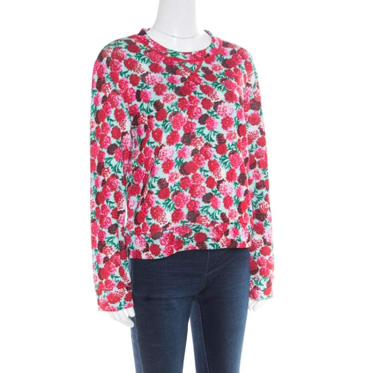 Pre Owned Marc Jacobs Multicolor Floral Print Sweatshirt M