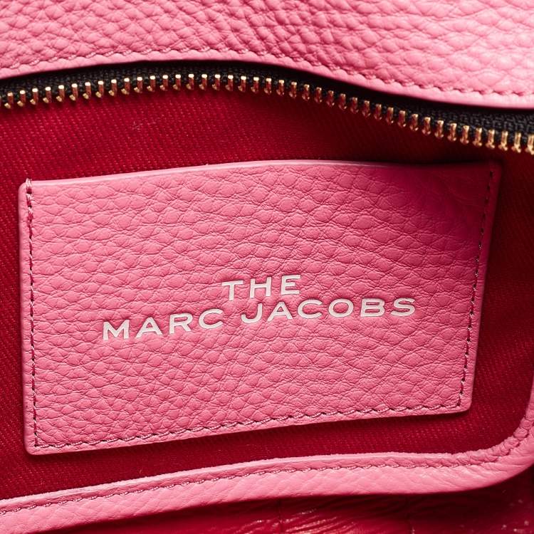 Pre Owned Marc Jacobs Pink Leather Small The Tote Bag