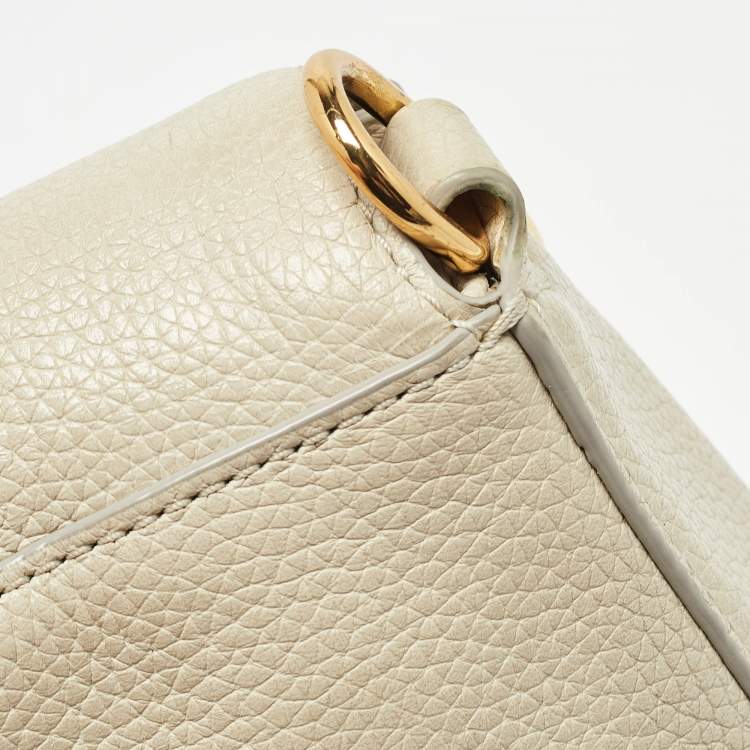Pre Owned Marc Jacobs Light Beige Leather Recruit Nomad Saddle Shoulder Bag