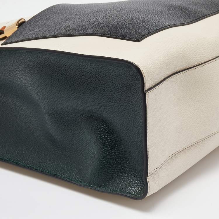 Pre Owned Marc Jacobs Multicolor Leather Grind Colorblock Tote
