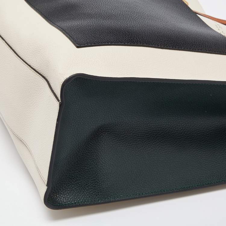 Pre Owned Marc Jacobs Multicolor Leather Grind Colorblock Tote