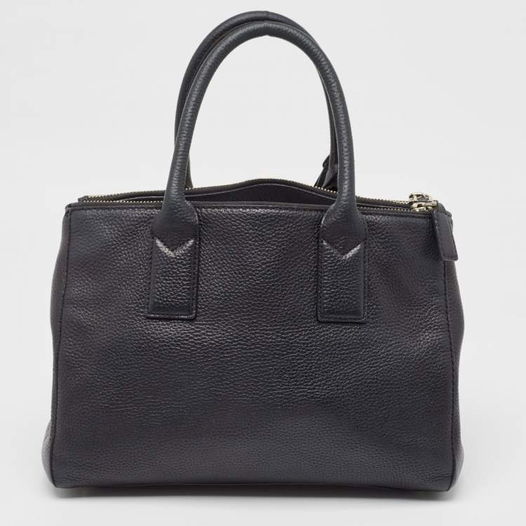 Pre Owned Marc Jacobs Black Leather Recruit East West Tote