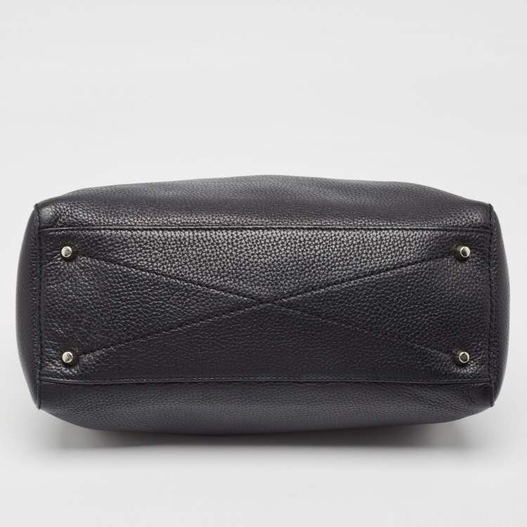Pre Owned Marc Jacobs Black Leather Recruit East West Tote