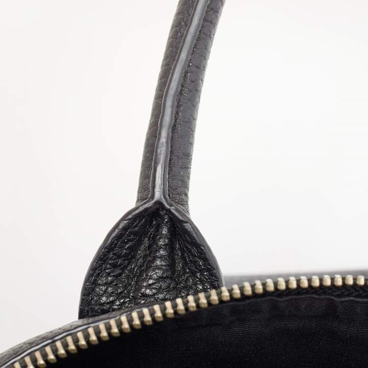 Pre Owned Marc Jacobs Black Leather Recruit East West Tote