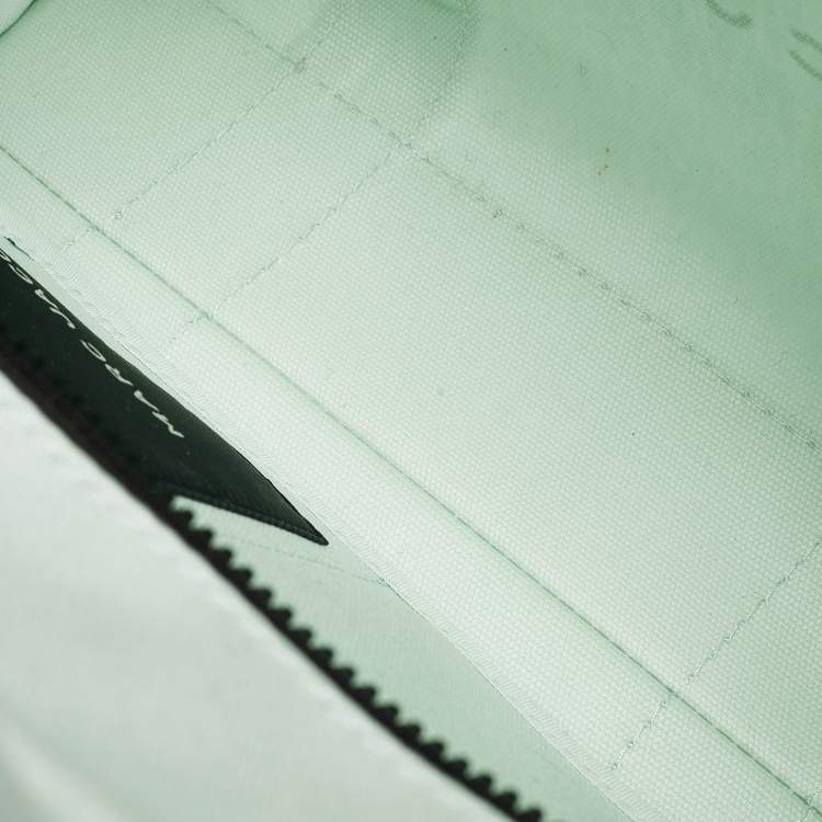 Pre Owned Marc Jacobs Mint Green/Black Canvas Medium The Tote Bag 