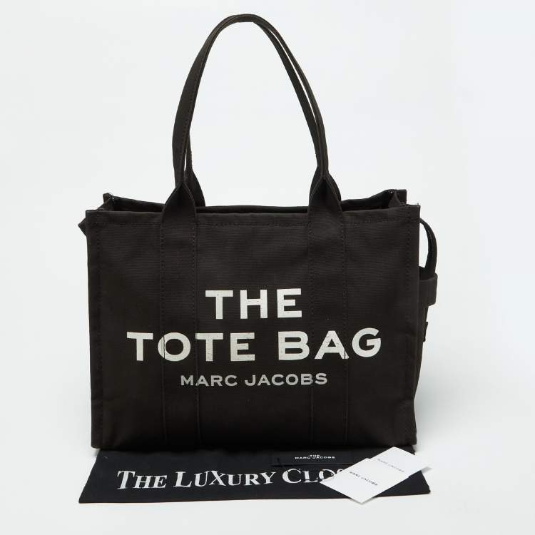 Pre Owned Marc Jacobs Black Canvas Large The Tote Bag
