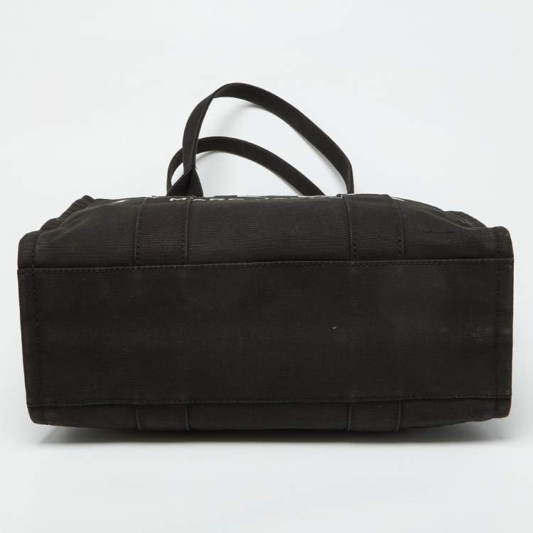 Pre Owned Marc Jacobs Black Canvas Large The Tote Bag