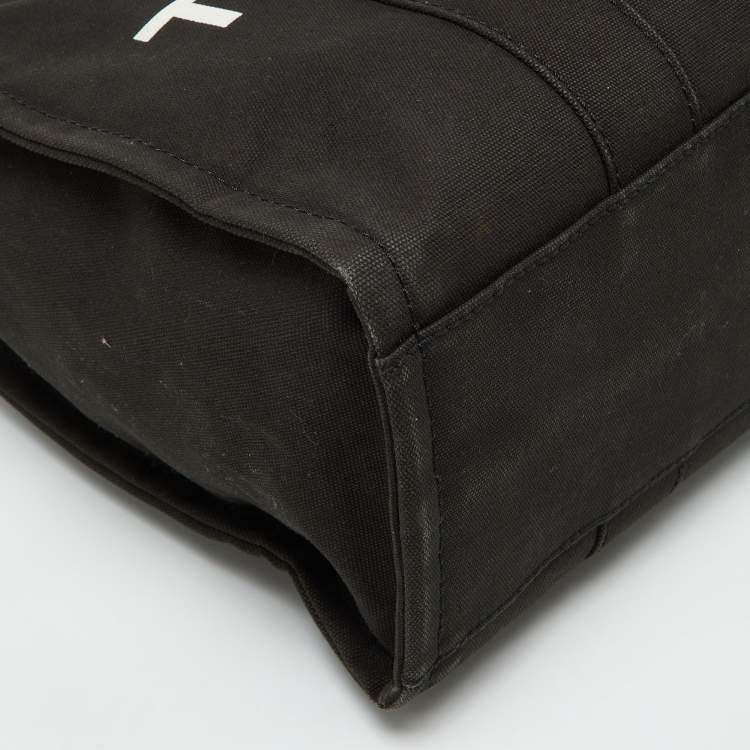 Pre Owned Marc Jacobs Black Canvas Large The Tote Bag