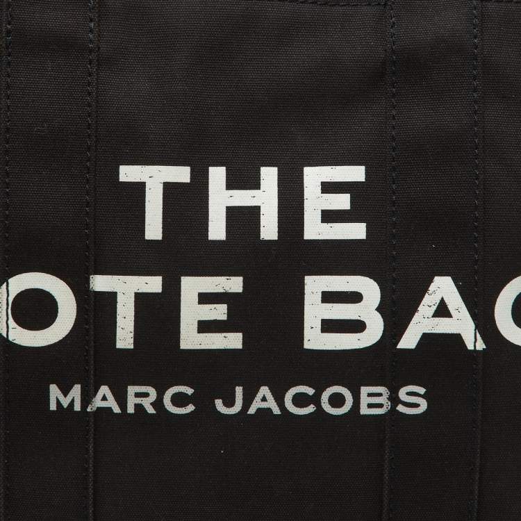 Pre Owned Marc Jacobs Black Canvas Large The Tote Bag