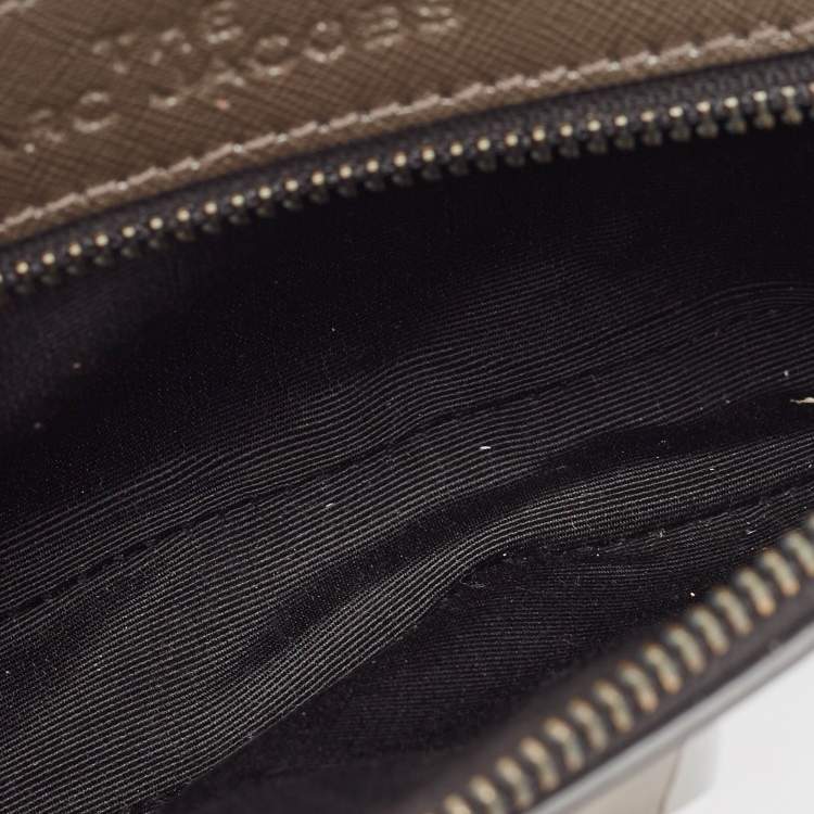Pre Owned Marc Jacobs Metallic/Green Patent Leather Snapshot Camera Crossbody Bag