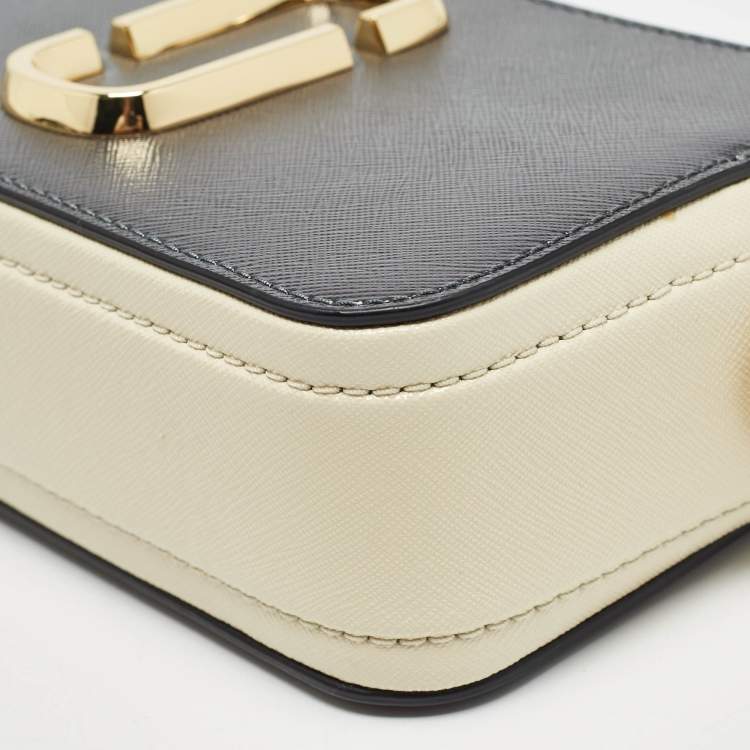 Pre Owned Marc Jacobs Tri Color Leather Snapshot Camera Crossbody Bag