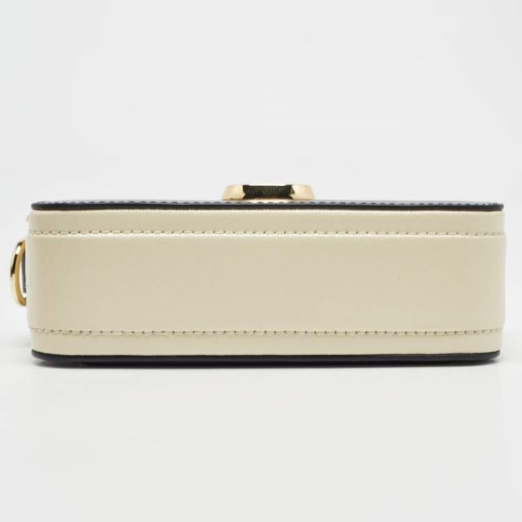 Pre Owned Marc Jacobs Tri Color Leather Snapshot Camera Crossbody Bag